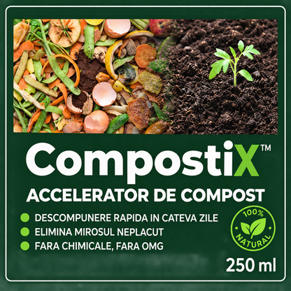 Eticheta CompostiX accelerator de compost 250 ml